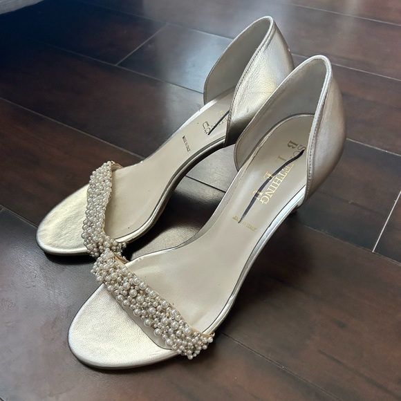 CAPPY D'ORSAY SANDAL SOMETHING BLEU HEELS - Picture 1 of 6